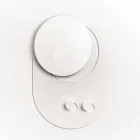 Nowoczesny wieszak ścienny ze stali z lustrem Made in Italy - Pilippo Viadurini