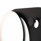 Nowoczesny wieszak ścienny ze stali z lustrem Made in Italy - Pilippo Viadurini