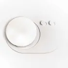 Nowoczesny wieszak ścienny ze stali z lustrem Made in Italy - Pilippo Viadurini