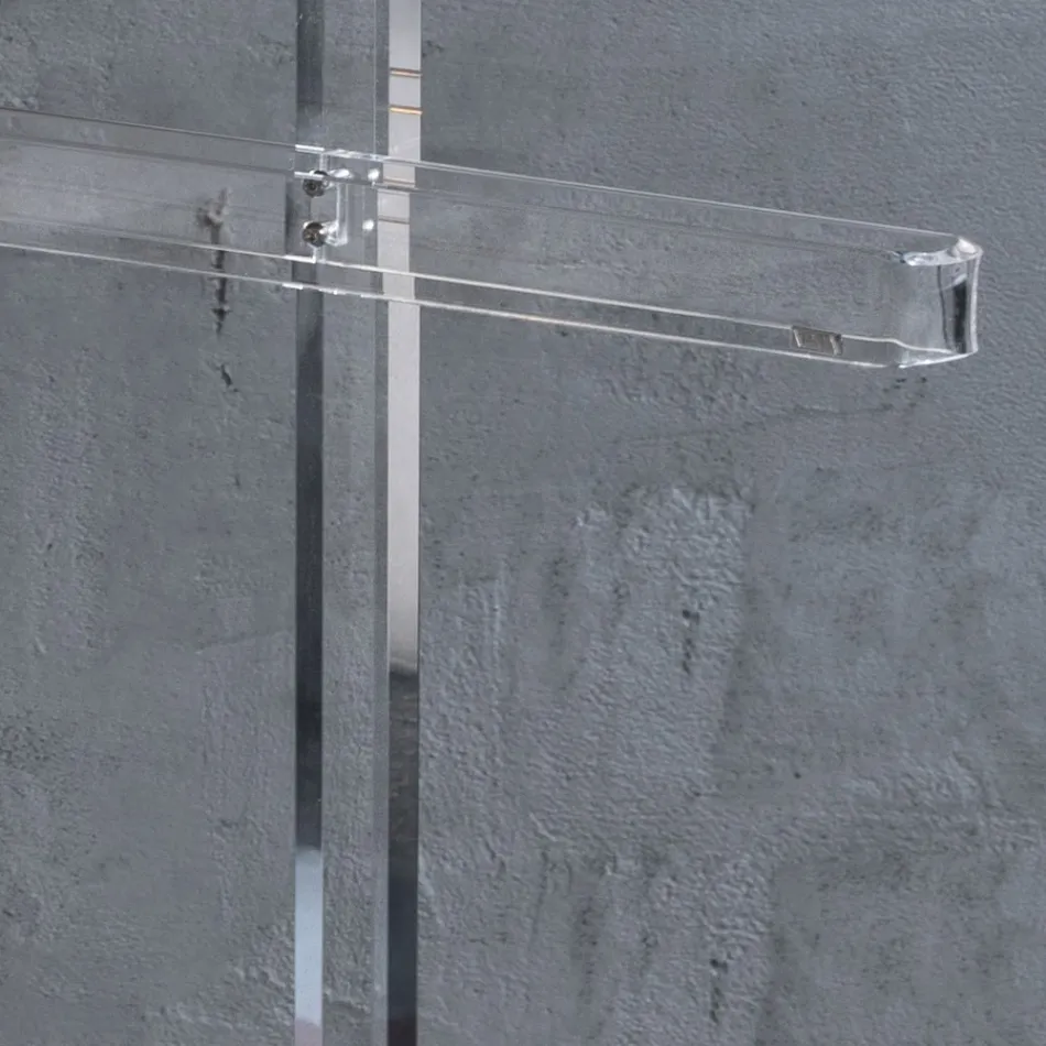 Niezbędny przezroczysty akrylowy kryształowy wieszak podłogowy - Gingergo Viadurini