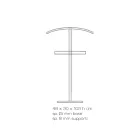 Niezbędny przezroczysty akrylowy kryształowy wieszak podłogowy - Gingergo Viadurini