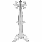 Wieszak podłogowy, klasyczny design, w pleksi Giave Viadurini
