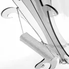 Wieszak podłogowy, klasyczny design, w pleksi Giave Viadurini