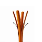 Wieszak ze stali o nowoczesnym designie pokryty skórą - Natura Viadurini