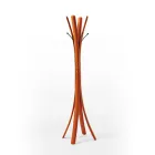 Wieszak ze stali o nowoczesnym designie pokryty skórą - Natura Viadurini