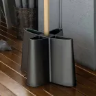 Wieszak na parasole z naturalnego buku i polipropylenu Nurri Viadurini