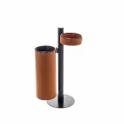 Wieszak skórzany o nowoczesnym designie wykonany ze skóry Made in Italy - Adelfo Viadurini