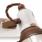 Aplikacja dwa reflektory Amelia Ferroluce rzemiosła Viadurini