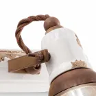 Aplikacja dwa reflektory Amelia Ferroluce rzemiosła Viadurini