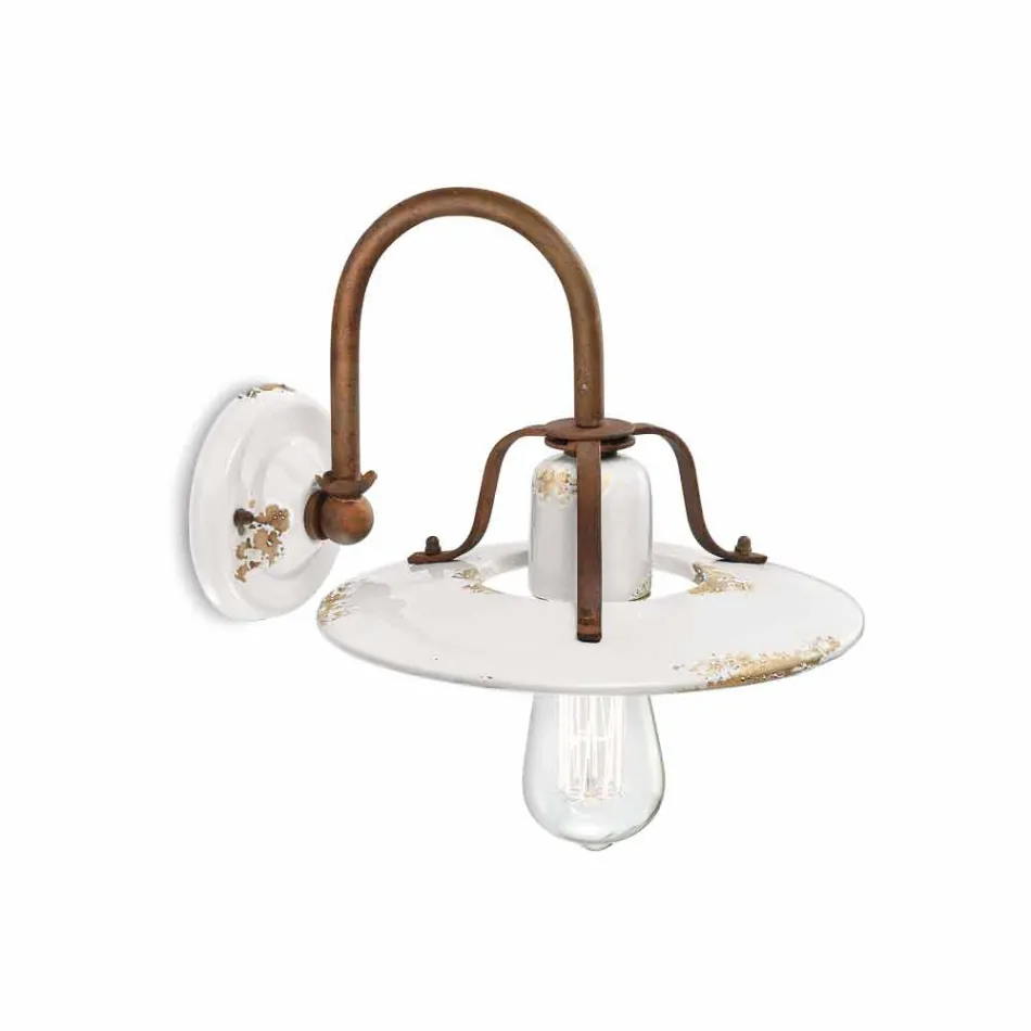 Aplikacja kraju spotlight w metalu i ceramiki Gladys Ferroluce Viadurini