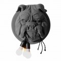 Kinkiet ścienny z 3 lampkami w szarym lub białym ceramicznym nowoczesnym designie - Dogbull