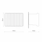 Kinkiet ścienny z 3 diodami LED w matowej białej ceramice z Umarell - Ometto Viadurini