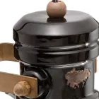 Reflektor z aplikacją na ścianę z ceramiki, szkła i metalu, różne wykończenia Joy Ferroluce Viadurini