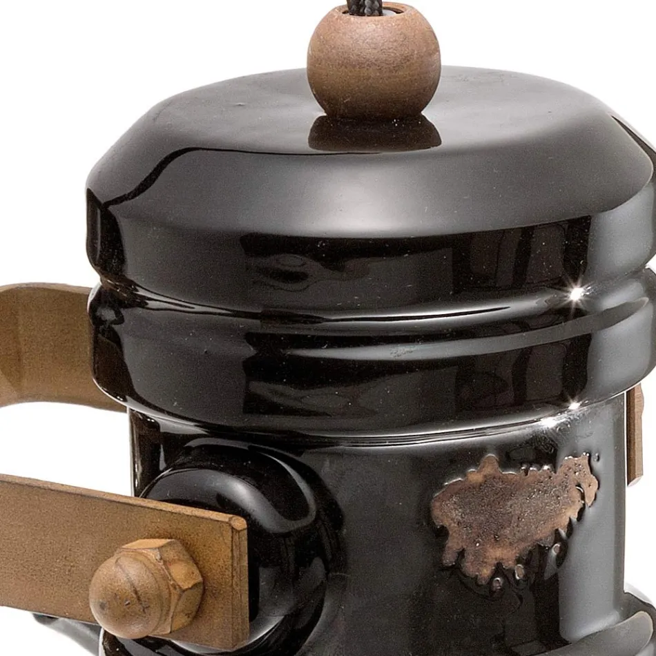 Reflektor z aplikacją na ścianę z ceramiki, szkła i metalu, różne wykończenia Joy Ferroluce Viadurini