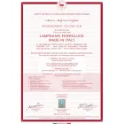 Reflektor z aplikacją na ścianę z ceramiki, szkła i metalu, różne wykończenia Joy Ferroluce Viadurini