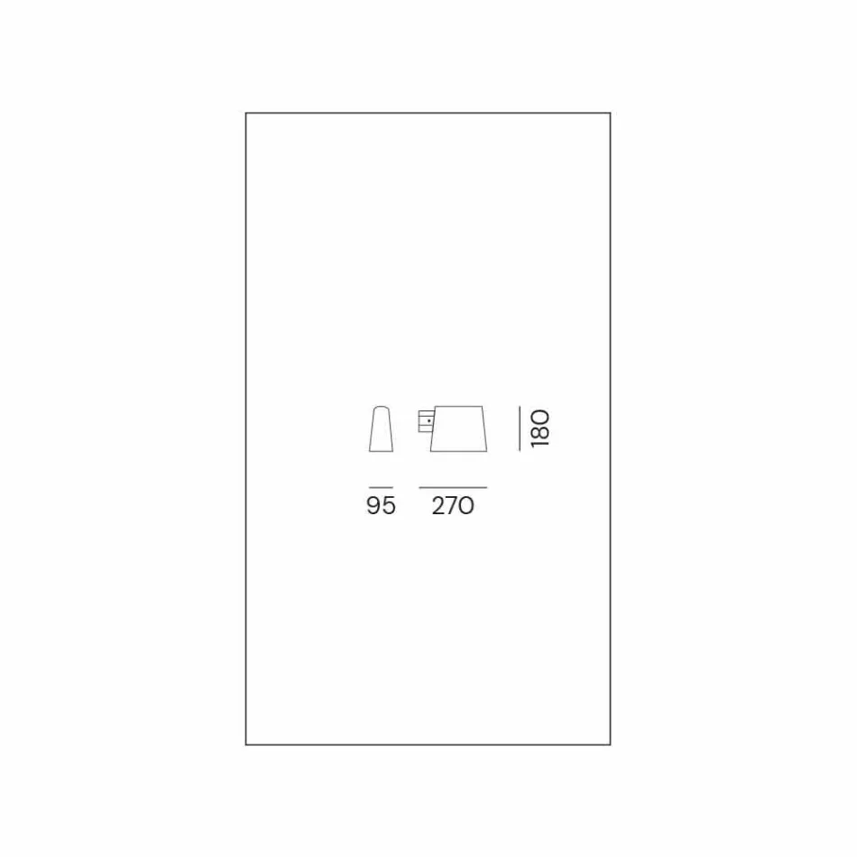 Zewnętrzny kinkiet z antycznego brązu z metalu - Saint Tropez autorstwa Il Fanale Viadurini