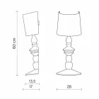 Kinkiet z ceramiki do malowania i abażur z białego lnu - Cadabra Viadurini