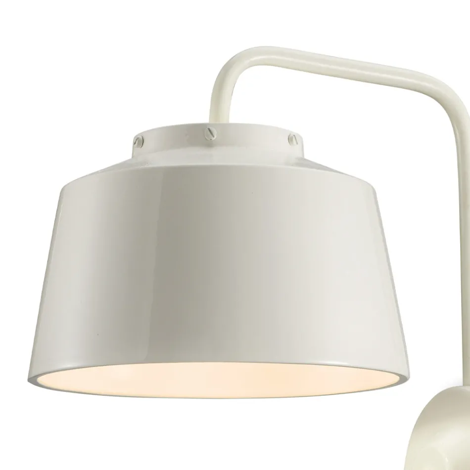 Kinkiet ścienny metalowy i ręcznie robiony ceramiczny z podwójnym otworem - 50S Viadurini