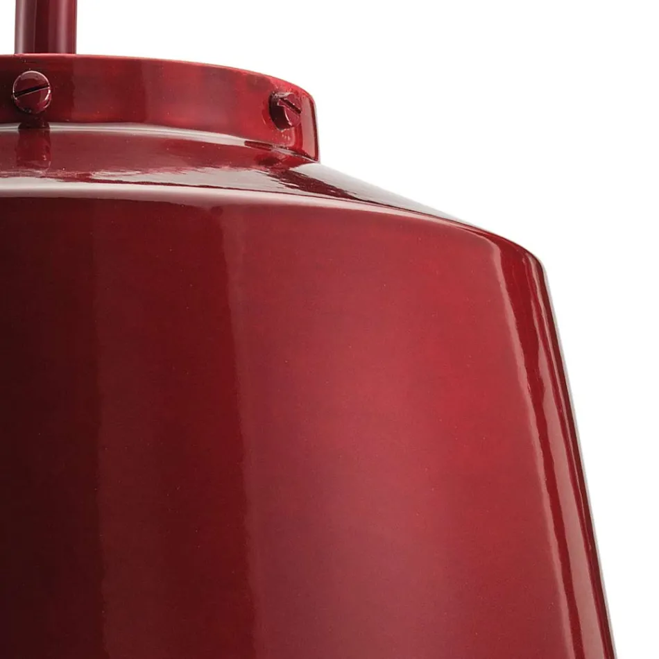 Kinkiet ścienny metalowy i ręcznie robiony ceramiczny z podwójnym otworem - 50S Viadurini