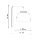 Kinkiet ścienny metalowy i ręcznie robiony ceramiczny z podwójnym otworem - 50S Viadurini