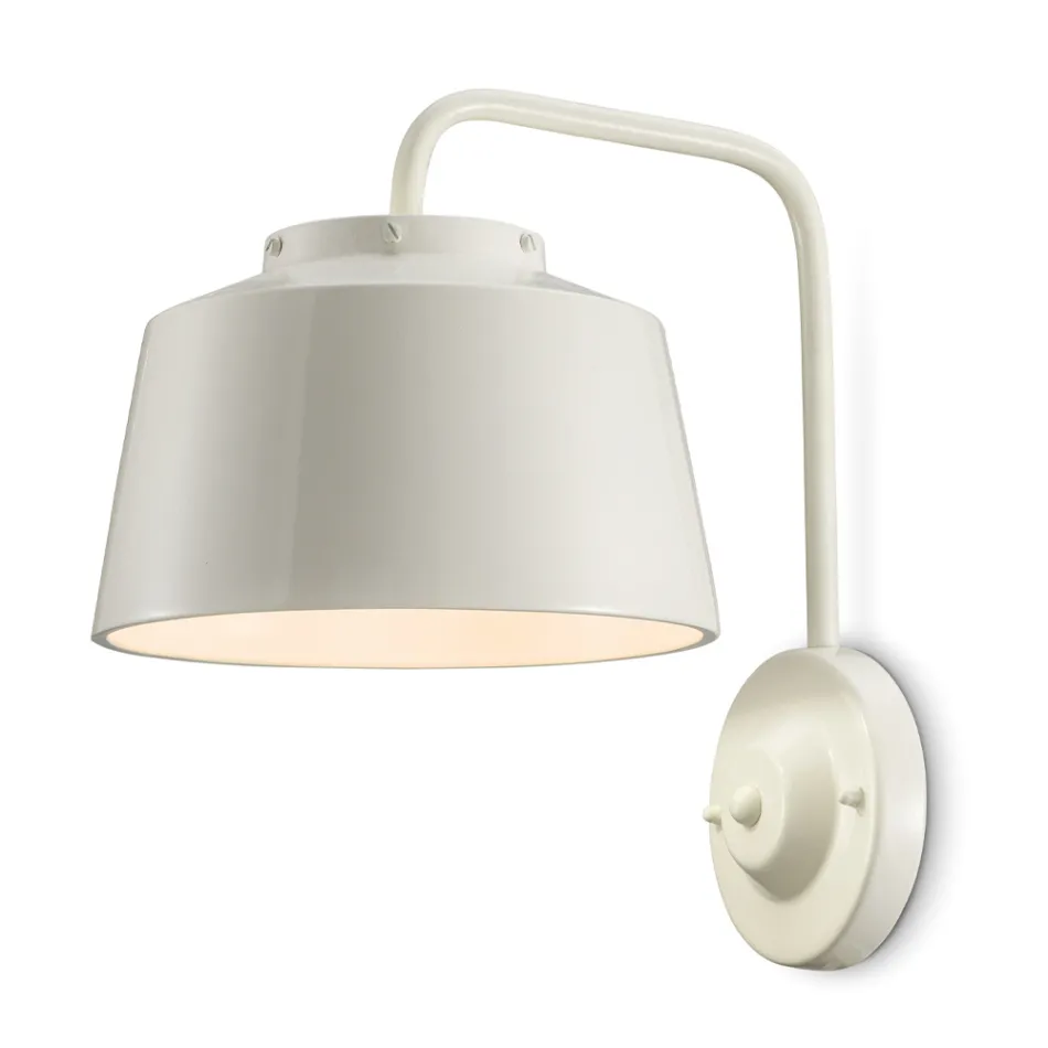 Kinkiet ścienny metalowy i ręcznie robiony ceramiczny z podwójnym otworem - 50S Viadurini