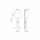 Kinkiet z ceramiki do malowania z abażurem o nowoczesnym designie - Cadabra Viadurini