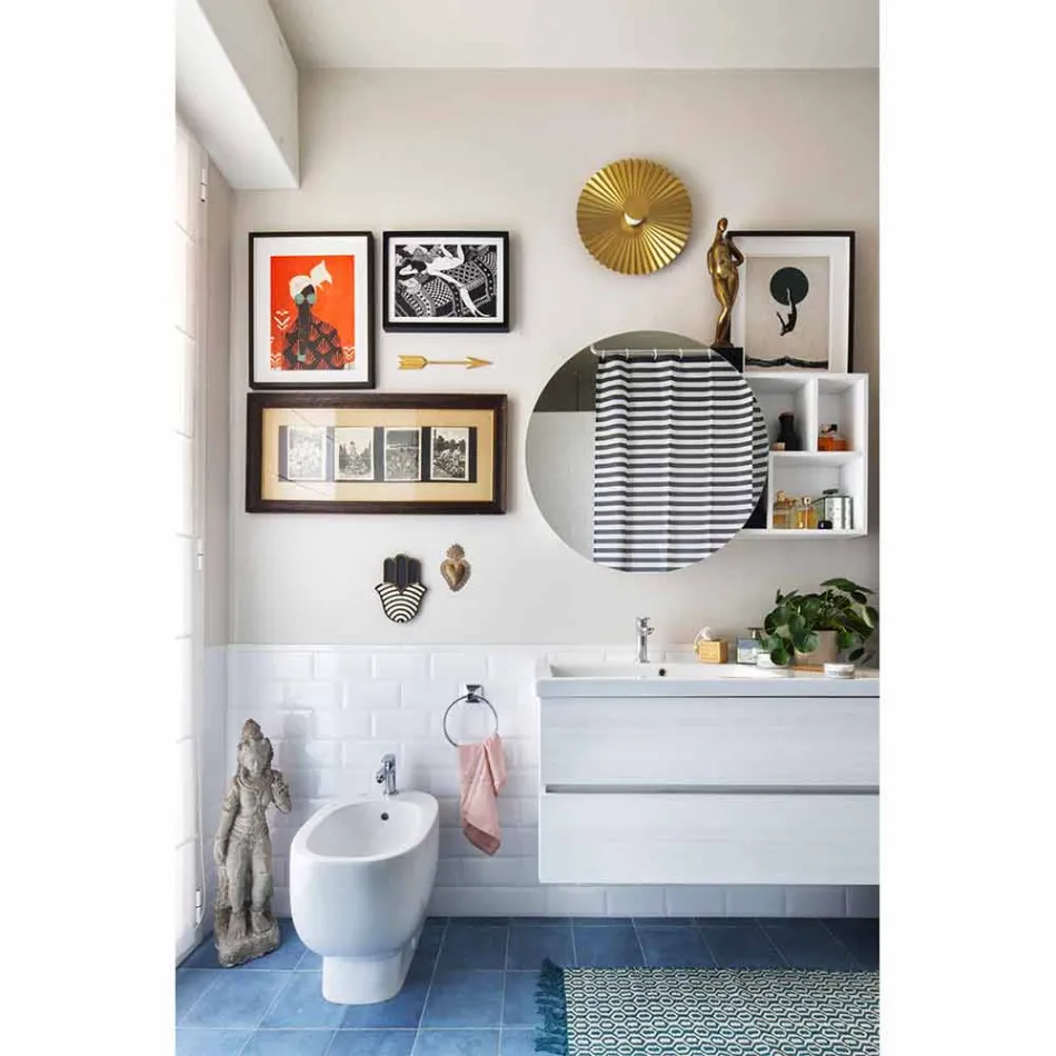 Kinkiet ścienny z plisowanego naturalnego mosiądzu 2 rozmiary - Pliè autorstwa Il Fanale Viadurini