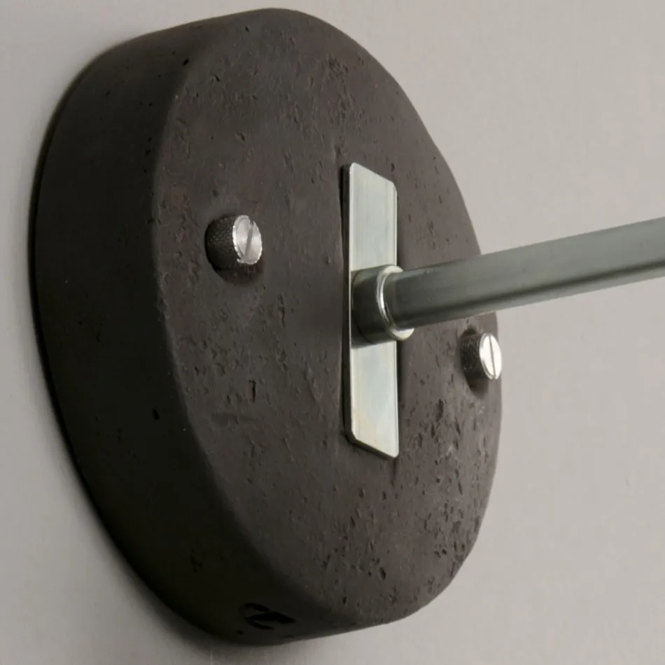 Ręcznie wykonana aplikacja z toskańskiej majoliki i mosiądzu Made in Italy - Toscot Rossi Viadurini