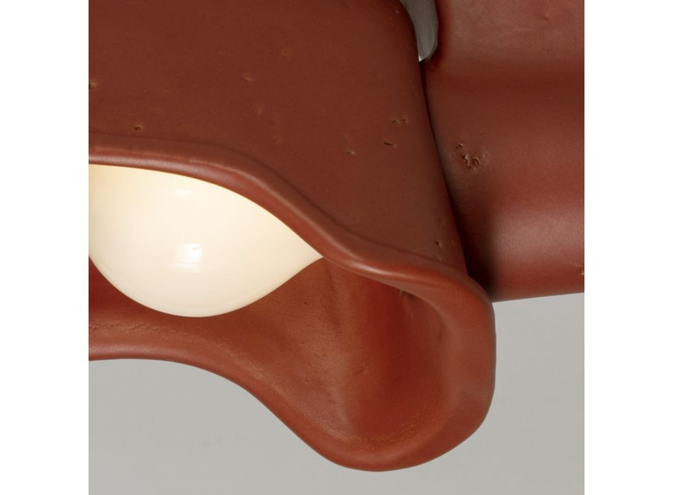 Ręcznie wykonana lampa ścienna z majoliki toskańskiej Made in Italy - Toscot Bistrò Viadurini