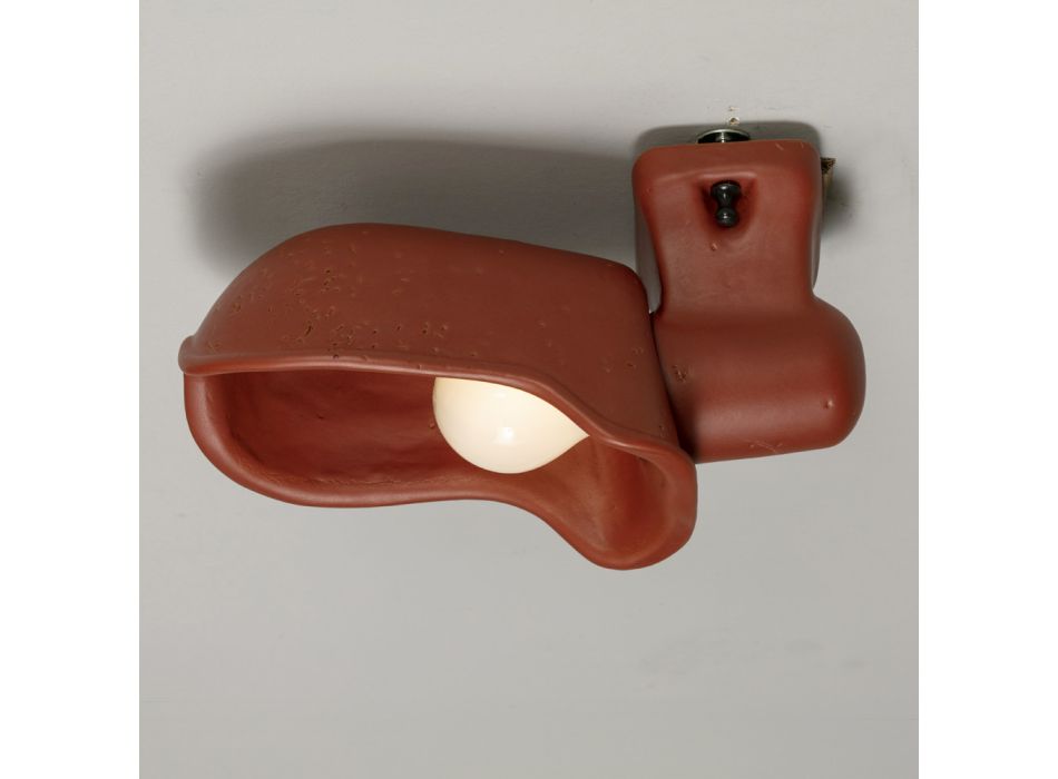 Ręcznie wykonana lampa ścienna z majoliki toskańskiej Made in Italy - Toscot Bistrò Viadurini
