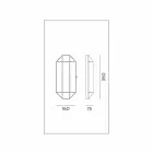 Ręcznie robiony kinkiet ze szkła i mosiądzu 1 lub 2 światła — oprawiony przez Il Fanale Viadurini