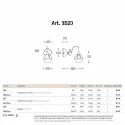 Ściana hydroizolacyjne antyczne mosiądzu i szkła dmuchanego Viadurini