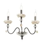 Klasyczny kinkiet 3 lampy z porcelany i luksusowego szkła dmuchanego - Eteria Viadurini