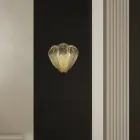 Klasyczny kinkiet ze szkła weneckiego i metalu Made in Italy - Artemide Viadurini