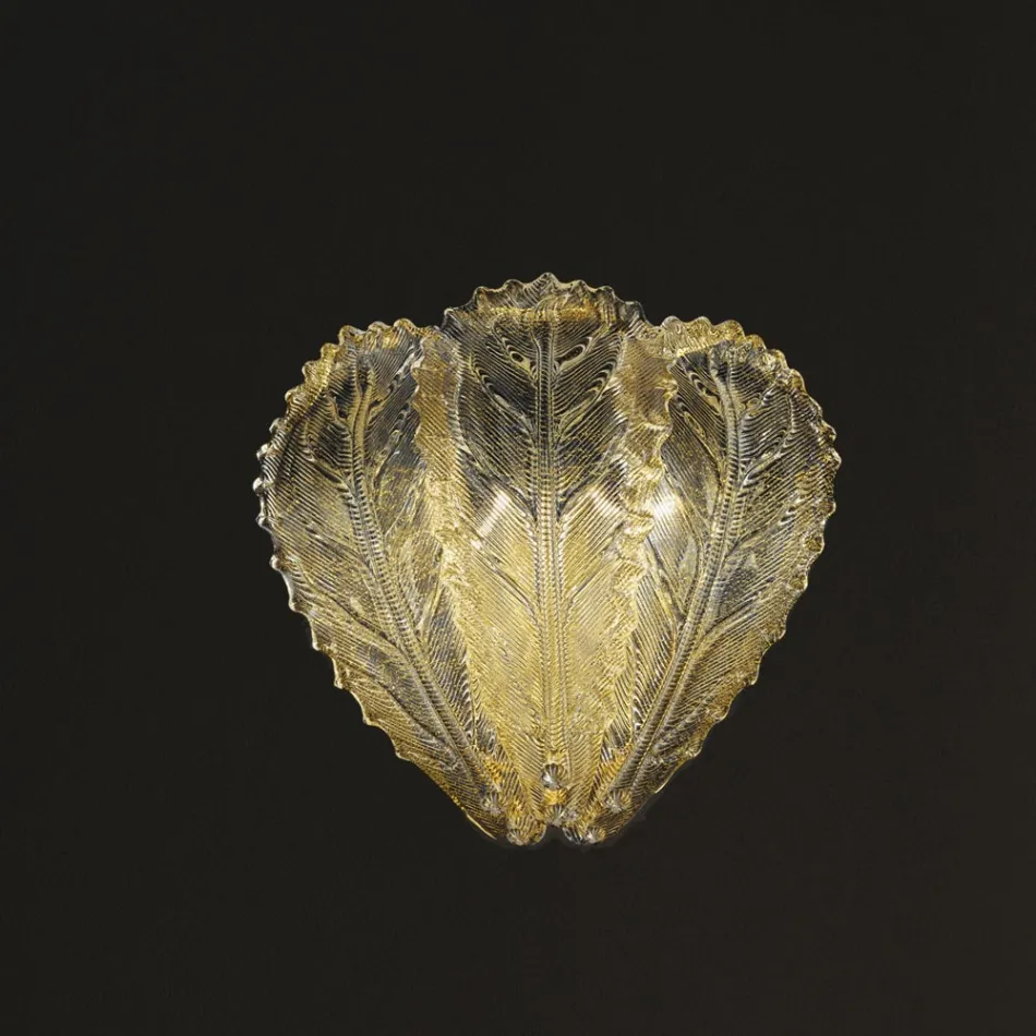 Klasyczny kinkiet ze szkła weneckiego i metalu Made in Italy - Artemide Viadurini