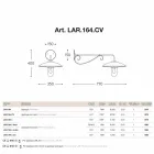 Kinkiety ze szkła Lear miedzi, aluminium i mosiądzu Viadurini