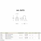 Światło na zewnątrz pierwszego światła Bugatti Aldo Bernardi Viadurini