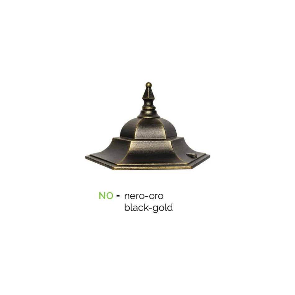 Kinkiet zewnętrzny z aluminium i szkła Made in Italy Vintage - Janira Viadurini