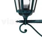 Kinkiet zewnętrzny z aluminium i szkła Made in Italy Vintage - Janira Viadurini