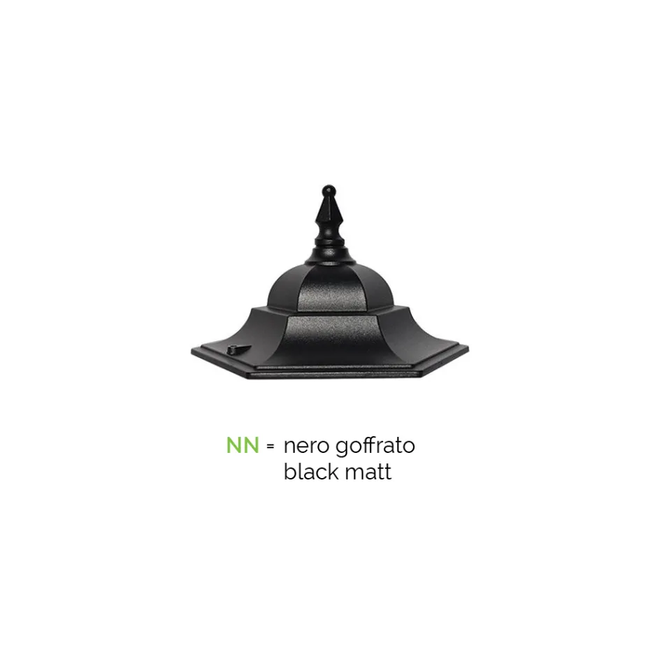 Kinkiet zewnętrzny z aluminium i szkła Made in Italy Vintage - Janira Viadurini