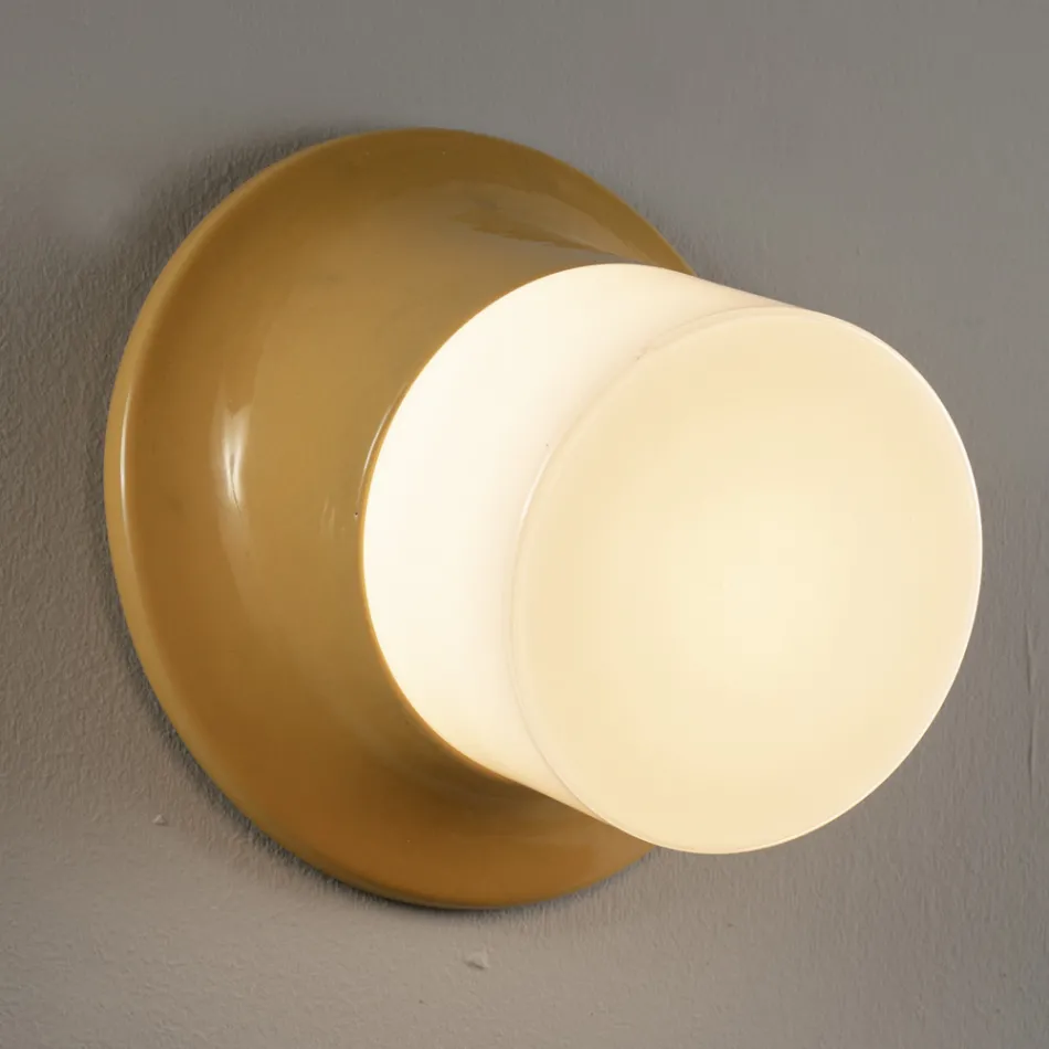 Kinkiet zewnętrzny z majoliki i dmuchanego szkła Made in Italy - Toscot Swinger Viadurini