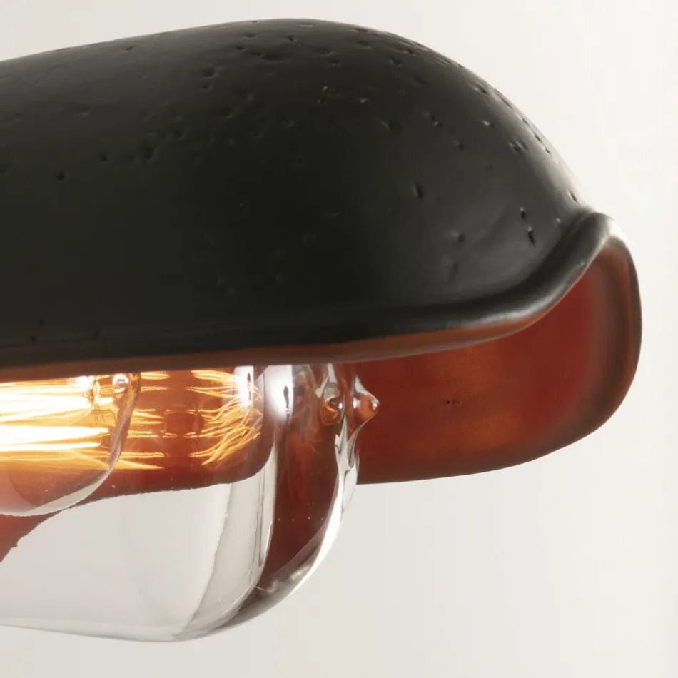 Zewnętrzny kinkiet z toskańskiej majoliki, ręcznie robiony we Włoszech - Toscot Bistrò Viadurini