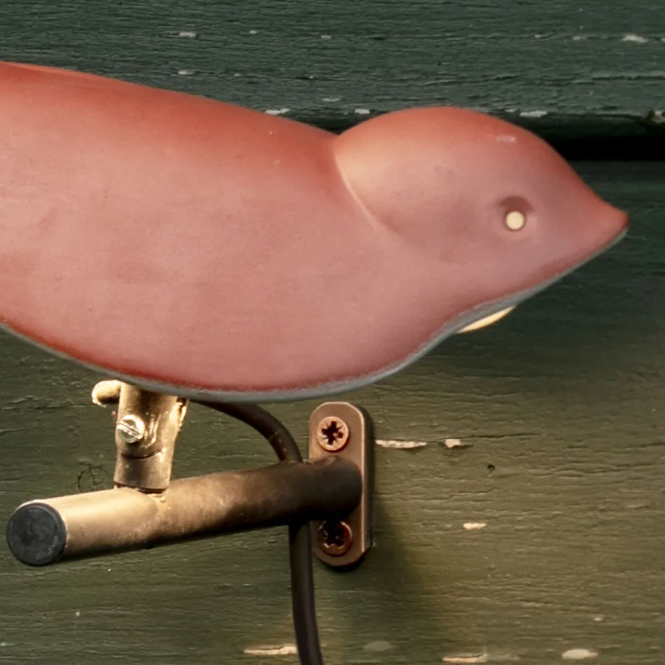 Kinkiet zewnętrzny z emaliowanej toskańskiej majoliki Made in Italy - Uccellino Viadurini