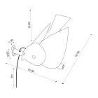 Kinkiet zewnętrzny z emaliowanej toskańskiej majoliki Made in Italy - Uccellino Viadurini