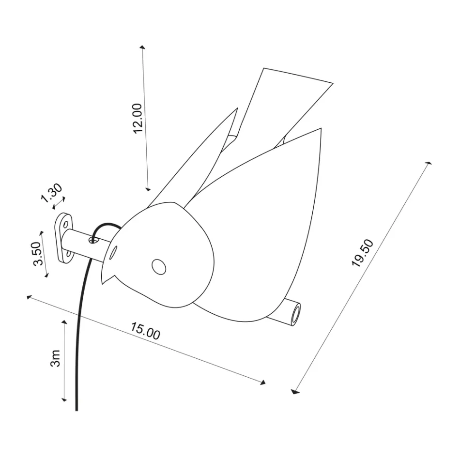 Kinkiet zewnętrzny z emaliowanej toskańskiej majoliki Made in Italy - Uccellino Viadurini