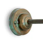 Zewnętrzna lampa ścienna z mosiądzu, szkła opalowego i IP44 Wyprodukowano we Włoszech - Drago Viadurini