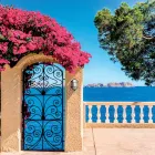 Kinkiet zewnętrzny w stylu vintage z mosiądzu z opalowym/przezroczystym szkłem – Siren Viadurini