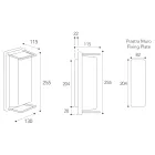 Kinkiet zewnętrzny w stylu vintage z mosiądzu, E27 i eleganckie światło - kryształ Viadurini