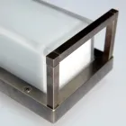 Kinkiet zewnętrzny w stylu vintage z mosiądzu, E27 i eleganckie światło - kryształ Viadurini