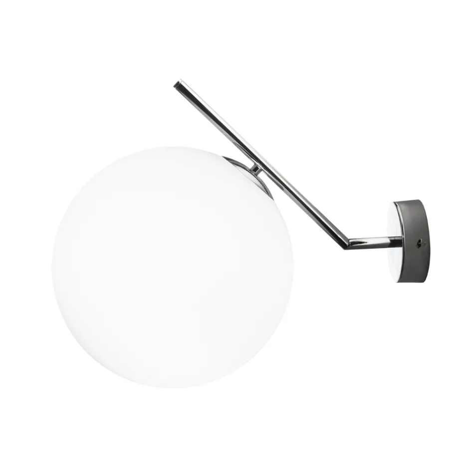 Ręcznie dmuchany kinkiet ze szkła weneckiego - śnieg Viadurini